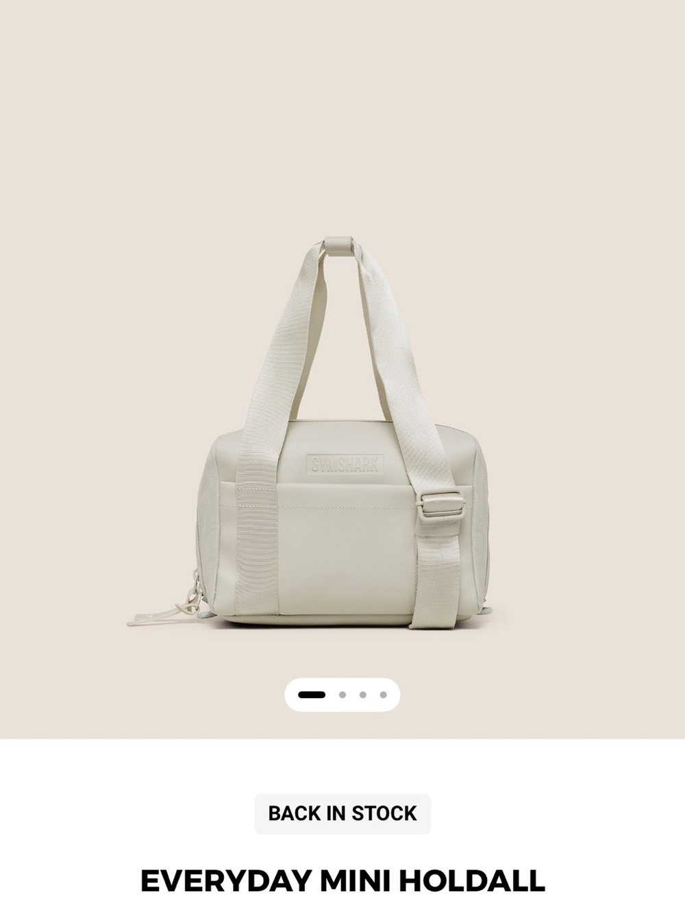 Gymshark Everyday Mini Bag in Cream